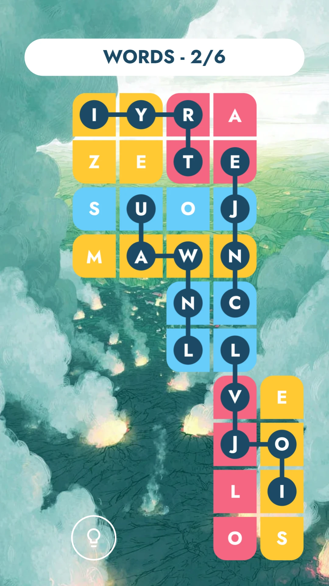 Swipe and connect letters to spell words in Wordashery